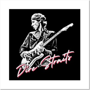 Dire Straits // Retro Faded Style Fan Design Posters and Art